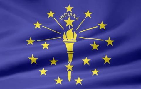 Flag of Indiana Stock Photos