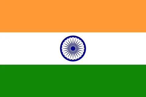 Flag of indiaVector flag of India in original colours Stock Illustration