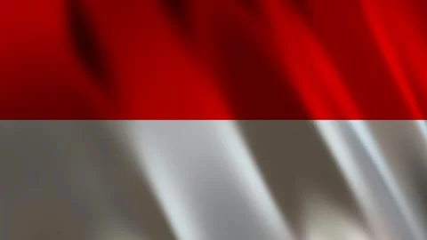 Flag of Indonesia, 3D Render Stock Footage 275571121