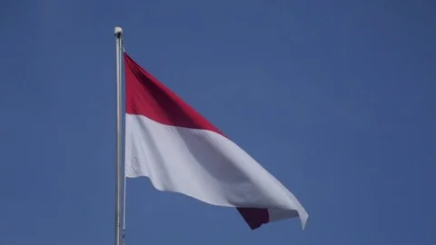 Flag of Indonesia Stock Footage 77950769