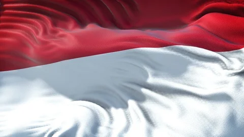 Flag of Indonesia Stock Footage 97762708