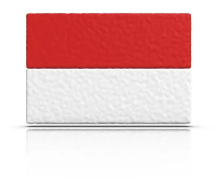 Flag of indonesia Illustrazione stock