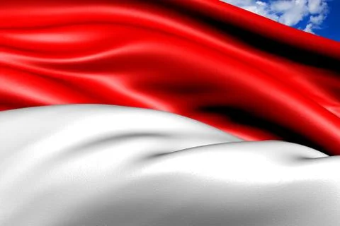 Flag of indonesia Stock Illustration