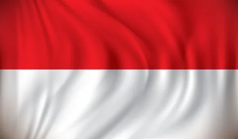 Flag of Indonesia Stock Illustration