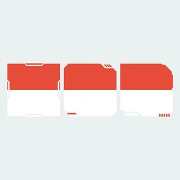 Flag Indonesia  Stock Illustration