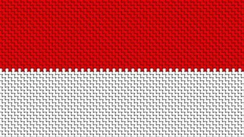 Flag of Indonesia Stock Illustration