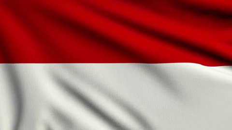 Flag of Indonesia looping Stock-Footage 33805965
