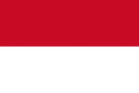 Flag of Indonesia, vector illustration Stock Illustration