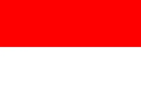 Flag of Indonesia Vector illustration Stock Illustration