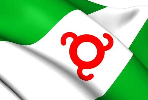 Flag of ingushetia Stock Illustration
