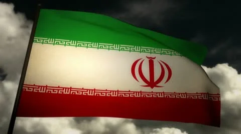 Flag Iran 02 Video stock 11146906