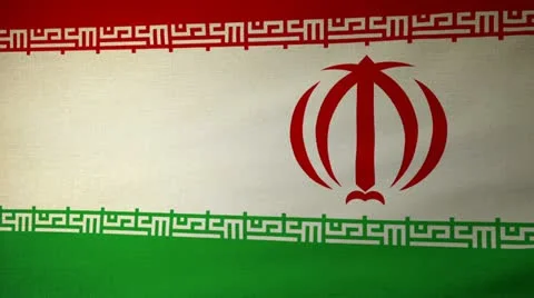 Flag Iran 04 Stock Footage 11146566