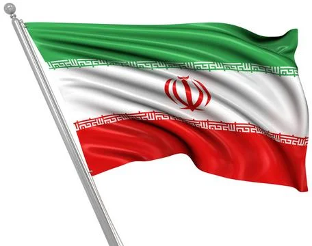 Flag of Iran Flag of Iran , This is a computer generated and 3d rendered p... Stock Photos