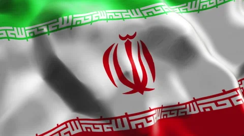 Flag of Iran Video stock 47066748