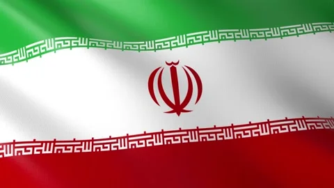 Flag of Iran Video stock 151368537