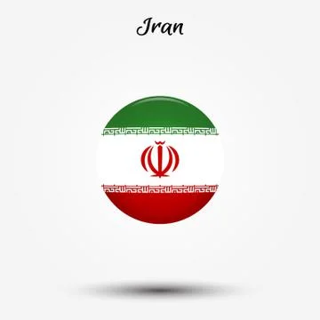 Flag of Iran icon Stock Illustration