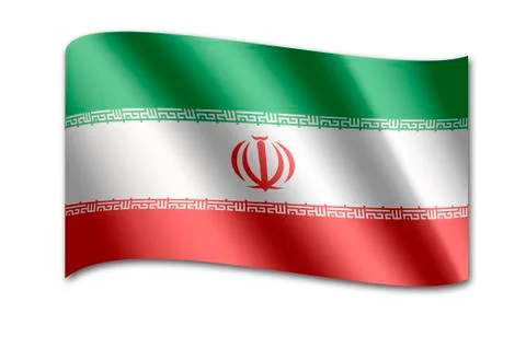 Flag of iran Stock Illustration