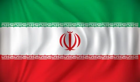 Flag of Iran Stock Illustration