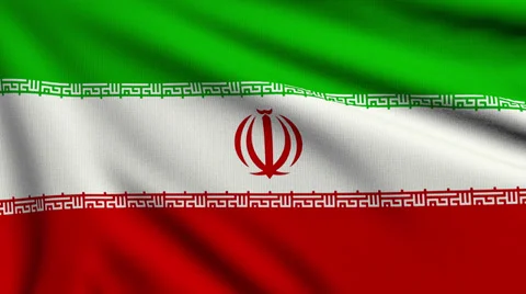 Flag of Iran looping Video stock 33805983