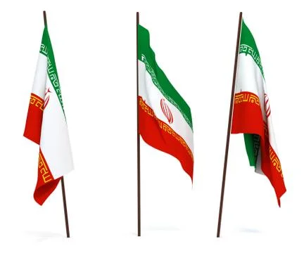 Flag of Iran Stock Photos