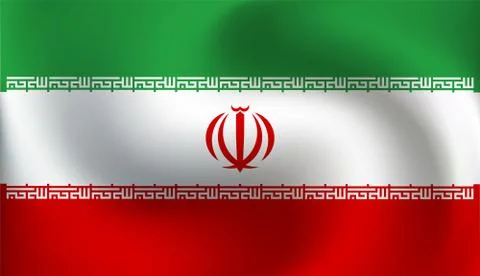 Flag of Iran - Vector Illustration Stock Illustration