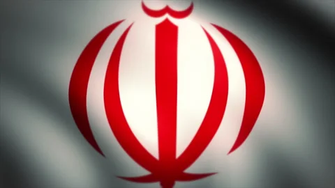 Flag of Iran Waving in the Wind (Zoom Out) Stock Footage 164265392