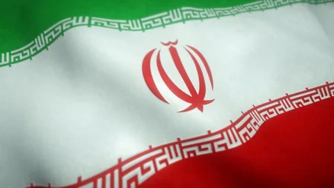 Flag of Iran in the wind Stock-Footage 121769050