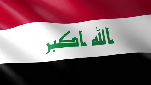 Flag of Iraq Video stock 151368579