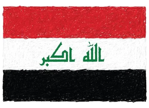 Flag of iraq Stock Illustration