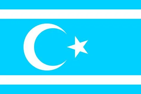 Flag of Iraq Turkmen FrontVEC Stock Illustration