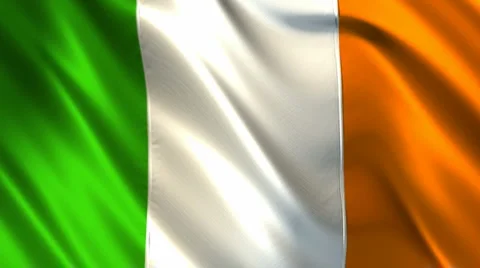 Flag of Ireland Stock Footage 2673555