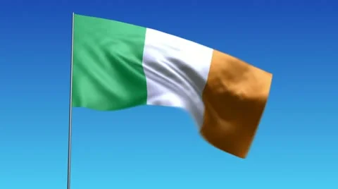 Flag of Ireland Stock-Footage 10809056