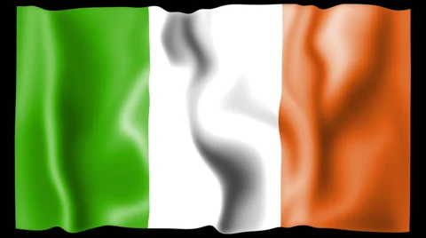 Flag of Ireland Stock Footage 46652885