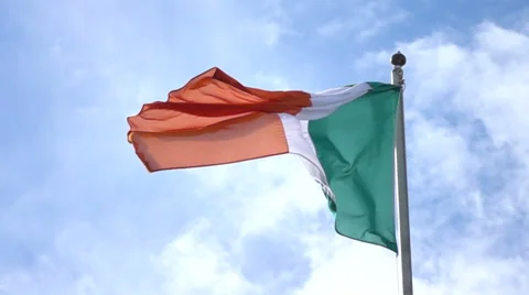 Flag of Ireland Stock Footage 54791777