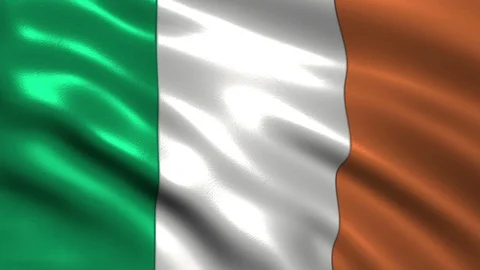 Flag of Ireland Stock Footage 95816700