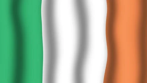 Flag of Ireland Stock Footage 175749947