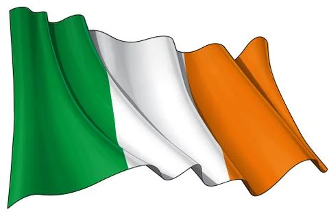 Flag of Ireland Stock Illustration