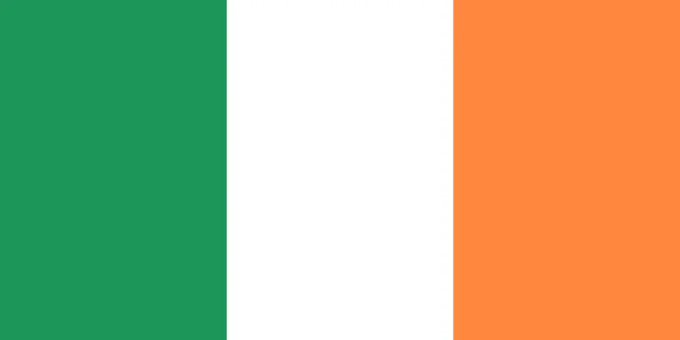 Flag of Ireland - vector Stock Illustration