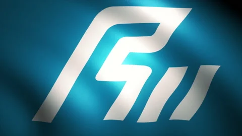 The Flag of Ishikawa Prefecture Waving in the Wind (CG | Zoom Out) Stock Footage 184042166