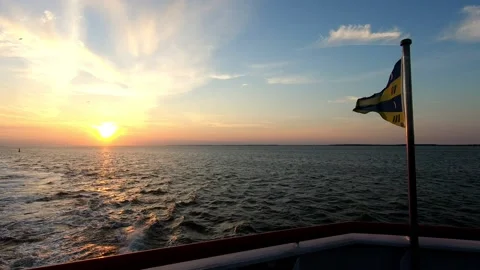 Flag of the island of Ameland Stock Footage 169403845
