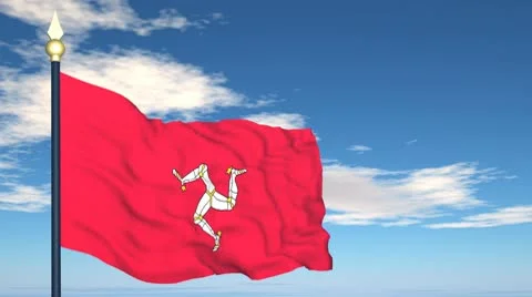 Flag Of Isle of Man Stock-Footage 10773068