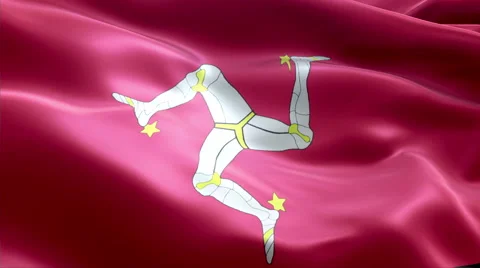 Flag Isle of Man Video stock 47747845