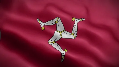Flag of the Isle of Man Video stock 231699278