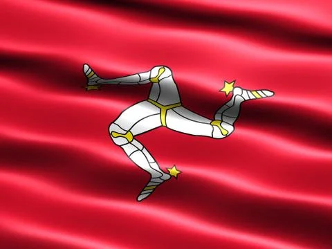 Flag of the isle of man Stock Illustration