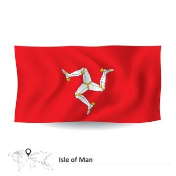 Flag of Isle of Man Stock Illustration