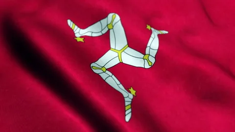 Flag of Isle of Man - Seamless Looping Видео 221453350