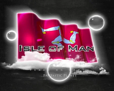 Flag IsleofMan quality designer flag Stock Illustration