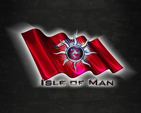 Flag IsleofMan quality designer flag Stock Illustration