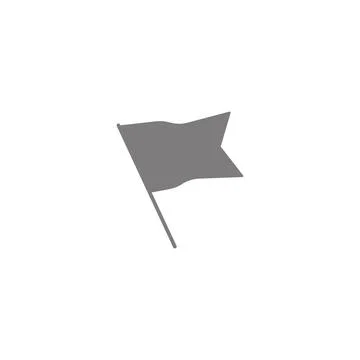 Flag Isolated Flat Web Mobile Icon 스톡 일러스트