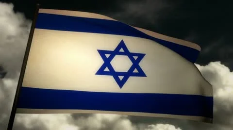 Flag Israel 02 Stock Footage 11150465